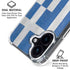 Greece Flag Distressed iPhone 16 Clear Case